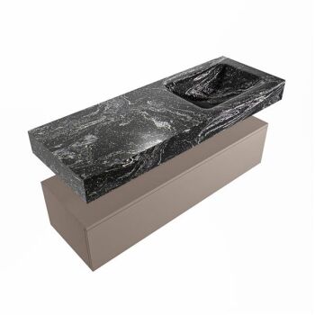 corian waschtisch set alan dlux 130 cm schwarz marmor lava ADX130Smo1lR0lav
