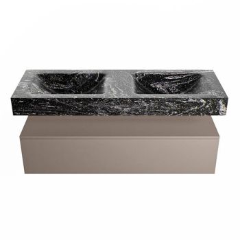 corian waschtisch set alan dlux 130 cm schwarz marmor lava ADX130Smo1lD2lav