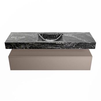 corian waschtisch set alan dlux 150 cm schwarz marmor lava ADX150Smo1lM1lav