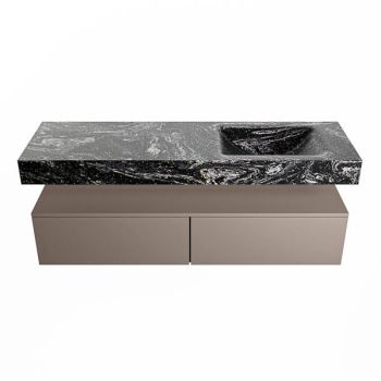 corian waschtisch set alan dlux 150 cm schwarz marmor lava ADX150Smo2lR0lav