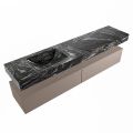corian waschtisch set alan dlux 200 cm schwarz marmor lava ADX200Smo2ll1lav
