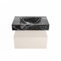 corian waschtisch set alan dlux 70 cm schwarz marmor lava ADX70lin1lM0lav
