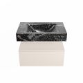 corian waschtisch set alan dlux 70 cm schwarz marmor lava ADX70lin1lM1lav