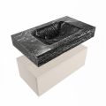 corian waschtisch set alan dlux 80 cm schwarz marmor lava ADX80lin1lM0lav