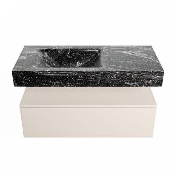 corian waschtisch set alan dlux 100 cm schwarz marmor lava ADX100lin1ll0lav
