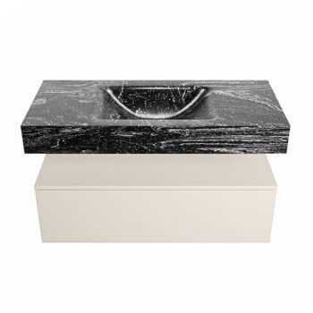 corian waschtisch set alan dlux 100 cm schwarz marmor lava ADX100lin1lM1lav