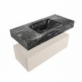 corian waschtisch set alan dlux 100 cm schwarz marmor lava ADX100lin1lM1lav