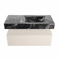 corian waschtisch set alan dlux 100 cm schwarz marmor lava ADX100lin1lR1lav