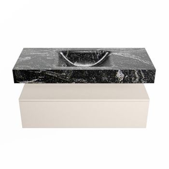 corian waschtisch set alan dlux 110 cm schwarz marmor lava ADX110lin1lM1lav