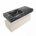 corian waschtisch set alan dlux 110 cm schwarz marmor lava ADX110lin1ll1lav