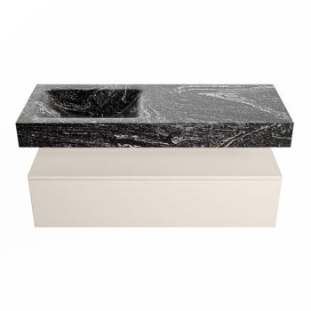 corian waschtisch set alan dlux 120 cm schwarz marmor lava ADX120lin1ll0lav