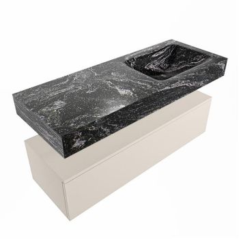 corian waschtisch set alan dlux 120 cm schwarz marmor lava ADX120lin1lR0lav