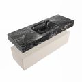 corian waschtisch set alan dlux 130 cm schwarz marmor lava ADX130lin1lM1lav
