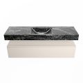 corian waschtisch set alan dlux 150 cm schwarz marmor lava ADX150lin1lM0lav