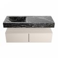 corian waschtisch set alan dlux 120 cm schwarz marmor lava ADX120lin2ll0lav
