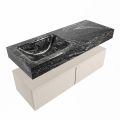 corian waschtisch set alan dlux 120 cm schwarz marmor lava ADX120lin2ll0lav