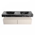 corian waschtisch set alan dlux 150 cm schwarz marmor lava ADX150lin2lD0lav