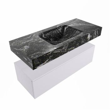 corian waschtisch set alan dlux 110 cm schwarz marmor lava ADX110cal1lM0lav