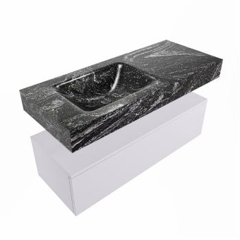 corian waschtisch set alan dlux 110 cm schwarz marmor lava ADX110cal1ll0lav