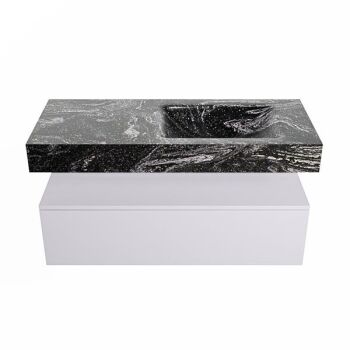 corian waschtisch set alan dlux 110 cm schwarz marmor lava ADX110cal1lR1lav