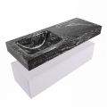 corian waschtisch set alan dlux 120 cm schwarz marmor lava ADX120cal1ll0lav