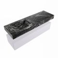 corian waschtisch set alan dlux 150 cm schwarz marmor lava ADX150cal1ll0lav