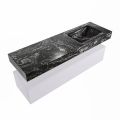 corian waschtisch set alan dlux 150 cm schwarz marmor lava ADX150cal1lR0lav