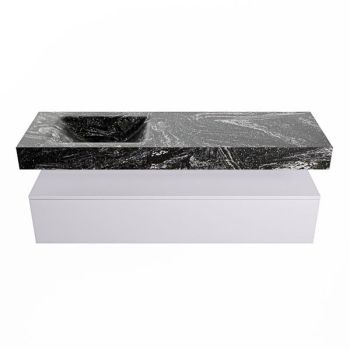 corian waschtisch set alan dlux 150 cm schwarz marmor lava ADX150cal1ll1lav