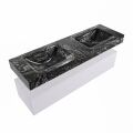 corian waschtisch set alan dlux 150 cm schwarz marmor lava ADX150cal1lD2lav
