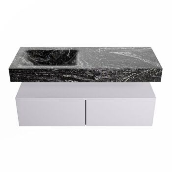 corian waschtisch set alan dlux 120 cm schwarz marmor lava ADX120cal2ll0lav