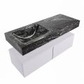corian waschtisch set alan dlux 120 cm schwarz marmor lava ADX120cal2ll0lav