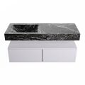 corian waschtisch set alan dlux 120 cm schwarz marmor lava ADX120cal2ll1lav