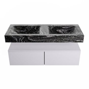 corian waschtisch set alan dlux 120 cm schwarz marmor lava ADX120cal2lD2lav