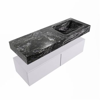 corian waschtisch set alan dlux 130 cm schwarz marmor lava ADX130cal2lR0lav