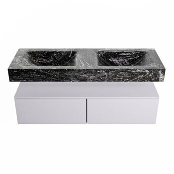 corian waschtisch set alan dlux 130 cm schwarz marmor lava ADX130cal2lD0lav