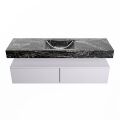corian waschtisch set alan dlux 150 cm schwarz marmor lava ADX150cal2lM1lav