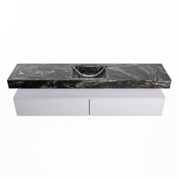 corian waschtisch set alan dlux 200 cm schwarz marmor lava ADX200cal2lM0lav