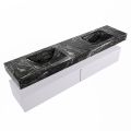 corian waschtisch set alan dlux 200 cm schwarz marmor lava ADX200cal2lD0lav
