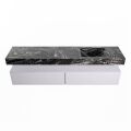 corian waschtisch set alan dlux 200 cm schwarz marmor lava ADX200cal2lR1lav