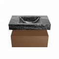 corian waschtisch set alan dlux 80 cm schwarz marmor lava ADX80Rus1lM1lav