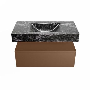 corian waschtisch set alan dlux 90 cm schwarz marmor lava ADX90Rus1lM0lav