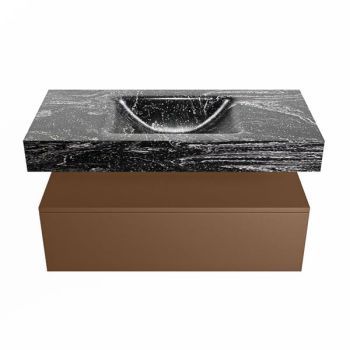 corian waschtisch set alan dlux 100 cm schwarz marmor lava ADX100Rus1lM1lav