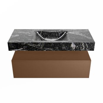 corian waschtisch set alan dlux 110 cm schwarz marmor lava ADX110Rus1lM1lav