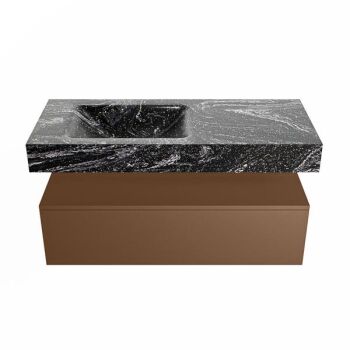 corian waschtisch set alan dlux 110 cm schwarz marmor lava ADX110Rus1ll1lav