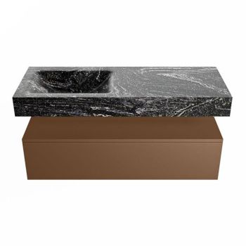 corian waschtisch set alan dlux 120 cm schwarz marmor lava ADX120Rus1ll1lav