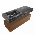 corian waschtisch set alan dlux 120 cm schwarz marmor lava ADX120Rus1ll1lav