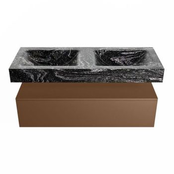corian waschtisch set alan dlux 120 cm schwarz marmor lava ADX120Rus1lD2lav