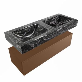 corian waschtisch set alan dlux 120 cm schwarz marmor lava ADX120Rus1lD2lav