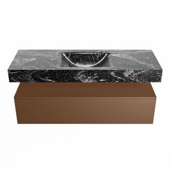 corian waschtisch set alan dlux 130 cm schwarz marmor lava ADX130Rus1lM1lav