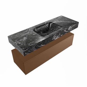 corian waschtisch set alan dlux 130 cm schwarz marmor lava ADX130Rus1lM1lav
